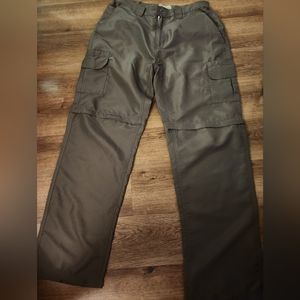 Rustic Ridge Men’s Backcountry Belted Zip Off Convertible Cargo Pants